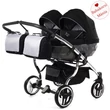 Kép 1/2 - Junama többfunkciós ikerbabakocsi - DIAMOND S-Line DUO - 03 fekete ezüst