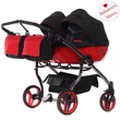 Kép 1/3 - Junama többfunkciós ikerbabakocsi - DIAMOND S-Line DUO - 01 fekete piros