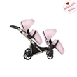 Kép 3/4 - Ikerbabakocsi - Kunert Brav Duo 3in1 - Baby Pink ECO 15 - pezsgő vázzal