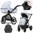 Kép 1/3 - Kunert Brav alumínium vázas 3in1 babakocsi: 14 Baby blue Eco