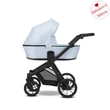 Kép 2/3 - Babakocsi - Kunert Brav 3in1 - 14 Baby Blue Eco - fekete vázzal
