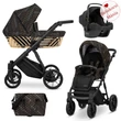 Kép 1/5 - Multifunkciós babakocsi - Kunert Ivento GLAM 3in1 - 19 Black Style 