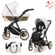 Kép 1/6 - Kunert Ivento PREMIUM GLAM többfunkciós alumínium vázas babakocsi: White Style