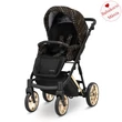 Kép 4/6 - Babakocsi - Kunert Ivento PREMIUM GLAM 3in1 - 19 Black Style - textil