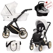 Kép 1/3 - Multifunkciós babakocsi - Kunert Ivento PREMIUM 3in1 - 01 White Style