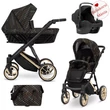 Kép 1/3 - Multifunkciós babakocsi - Kunert Ivento PREMIUM 3in1 - 02 Black Style 