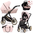 Kép 1/3 - Multifunkciós babakocsi - Kunert Ivento PREMIUM 3in1 - 11 Smoky Pink  