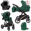 Kép 1/6 - Multifunkciós babakocsi Kunert Lazzio Premium 3in1 - hordozóval - 05 zöld