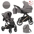 Kép 1/6 - Többfunkciós babakocsi Kunert Lazzio Premium 2in1 - 10 grafit eco-bőr