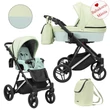 Kép 1/6 - Többfunkciós babakocsi Kunert Lazzio Premium 2in1 - Silver 13 menta eco-bőr