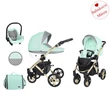 Kép 2/7 - Babakocsi - Kunert Mila Premium Class 3in1 - Menta pöttyös