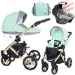 Kép 5/7 - Babakocsi - Kunert Mila Premium Class 3in1 - Menta pöttyös