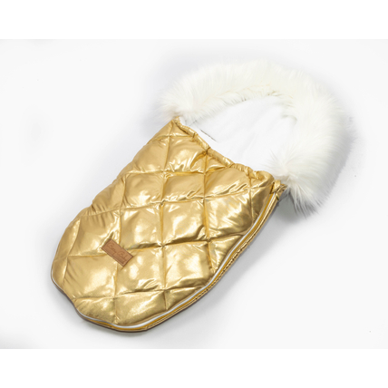 Bundazsák - Berry Baby Luxus - hordozóba és mózesbe - steppelt arany