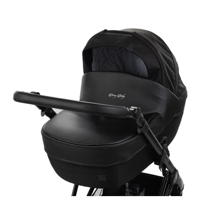 Babakocsi lábzsák - univerzális Berry Baby termék - fekete eco bőr