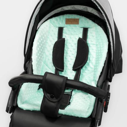 Babakocsi alátét - Berry Baby Zizi - menta minky