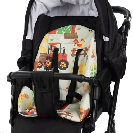 Babakocsi szűkítőbetét - Berry Baby Zizi - farm mintás