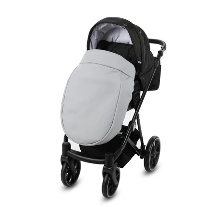 Babakocsi lábzsák - univerzális Berry Baby termék - eco bőr szürke