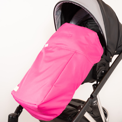 Babakocsi lábzsák - univerzális Berry Baby termék - vízlepergetős pink