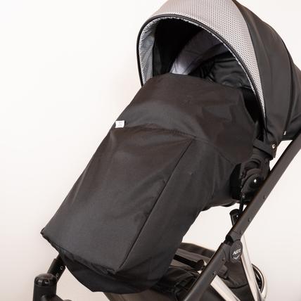 Babakocsi lábzsák - univerzális Berry Baby termék - vízlepergetős fekete