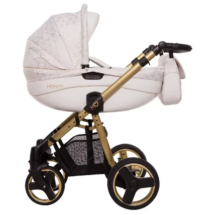 BabyActive alumínium vázas babakocsi: Mommy Gold Magic White