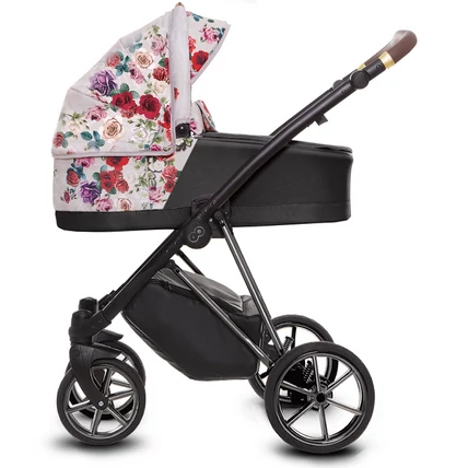 BabyActive alumínium vázas babakocsi: MUSSE Light Rose - szürke vázzal