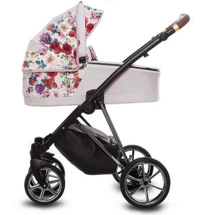 BabyActive alumínium vázas babakocsi: MUSSE Light Rose - szürke vázzal