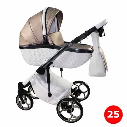 Berry Baby Sojan Xsara multifunkciós babakocsi: fehér-bézs