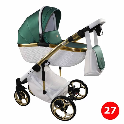 Berry Baby Sojan Xsara multifunkciós babakocsi: fehér-zöld