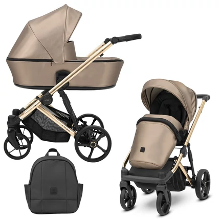 Kunert Arizo Premium alumínium vázas 2in1 babakocsi: Cappucino ECO