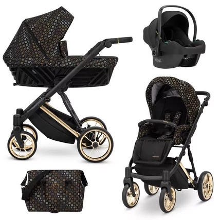 Multifunkciós babakocsi - Kunert Ivento PREMIUM 3in1 - 02 Black Style 