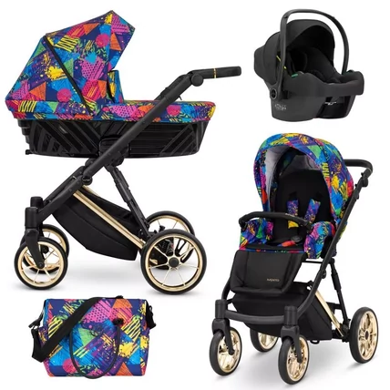 Multifunkciós babakocsi - Kunert Ivento PREMIUM 3in1 - 05 Colors Impresion 
