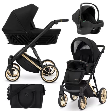 Multifunkciós babakocsi - Kunert Ivento PREMIUM 3in1 - 12 Deep Black  